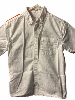 Old Navy Boys White Collared Button-Down Shirt | EUC | Sz L (10-12)